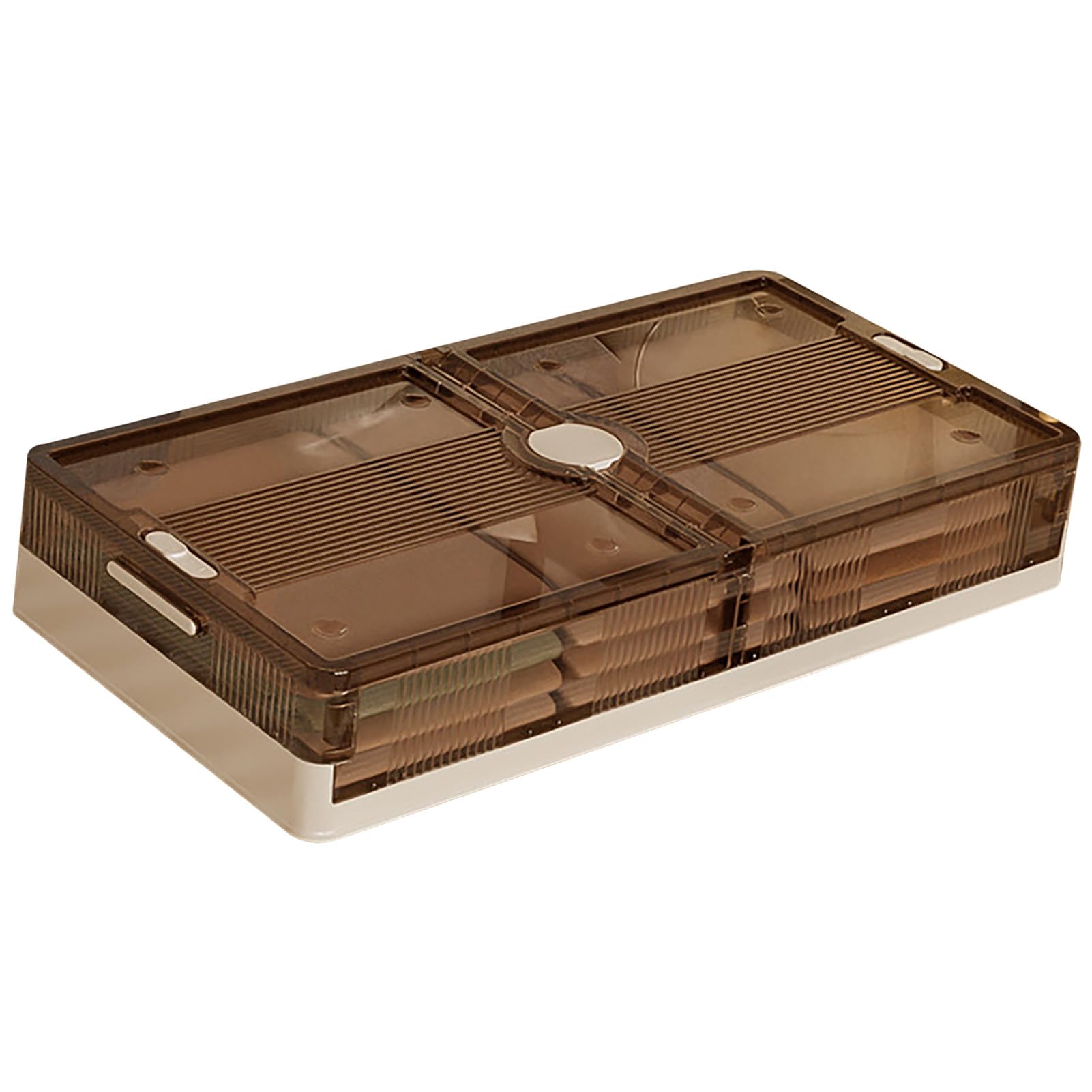 Pojemniki do Przechowywania Pod łóżkiem Plastikowe Kółka na Kółkach Pod szufladą łóżka Składany Organizer na Ubrania z Kółkami 82 X 40 X 15 Cm do Sypialni, Sypialni, Garderoby, (Krótki styl)