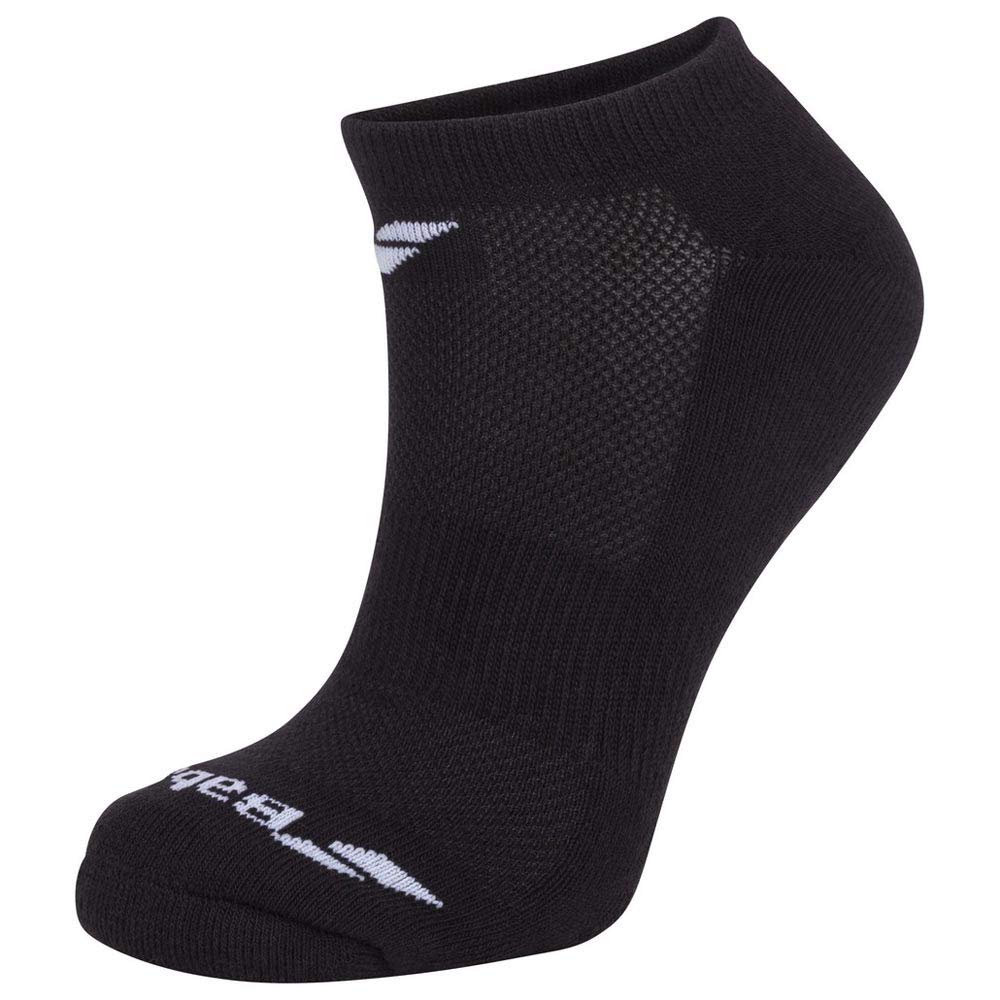 Babolat Invisible 3 Pairs Pack Women Socks (Black/Black) (9.5/11.5)