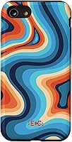 Vista 18 de iPhone XR Retro Groovy Liquid Swirl Wave - Carcasa para iPhone XR