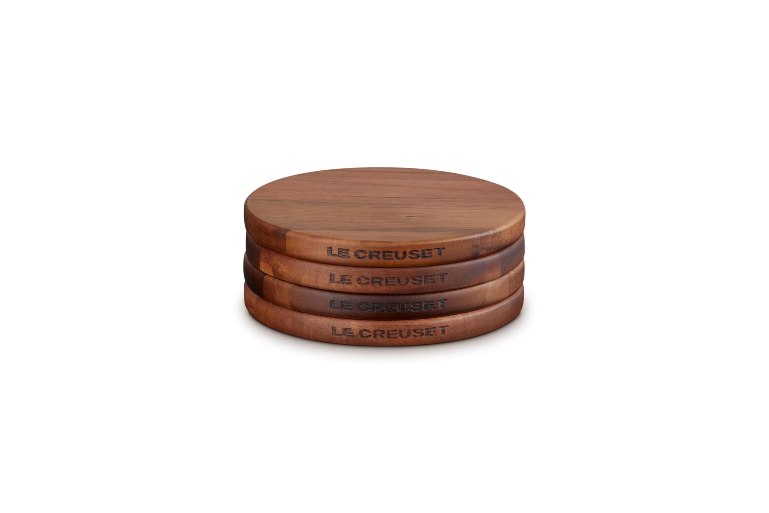Le Creuset Petite Magnetic Wooden Trivet, 5.5", 4 pc.