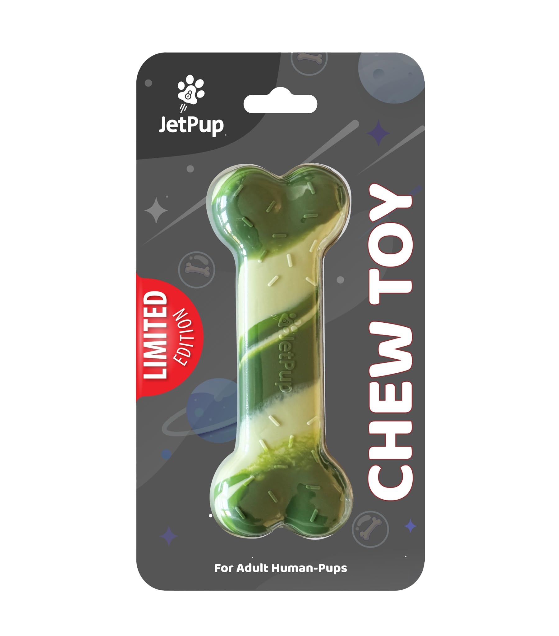JetPup Pup Chew Toy - Bone - Human Grade Chew Toy - Human Pup Play - 100% Food Grade Silicone - (Forest Fusion* Limited Edition) — image 1