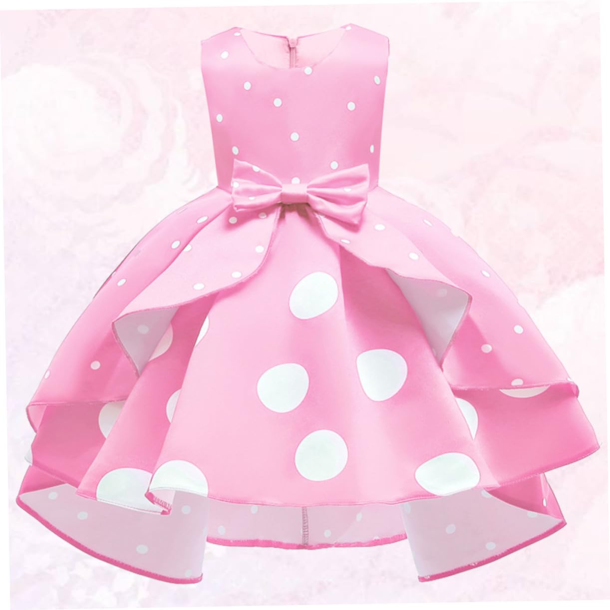 Vestido de Verano para Niñas sin Mangas Talla 120 Rosa