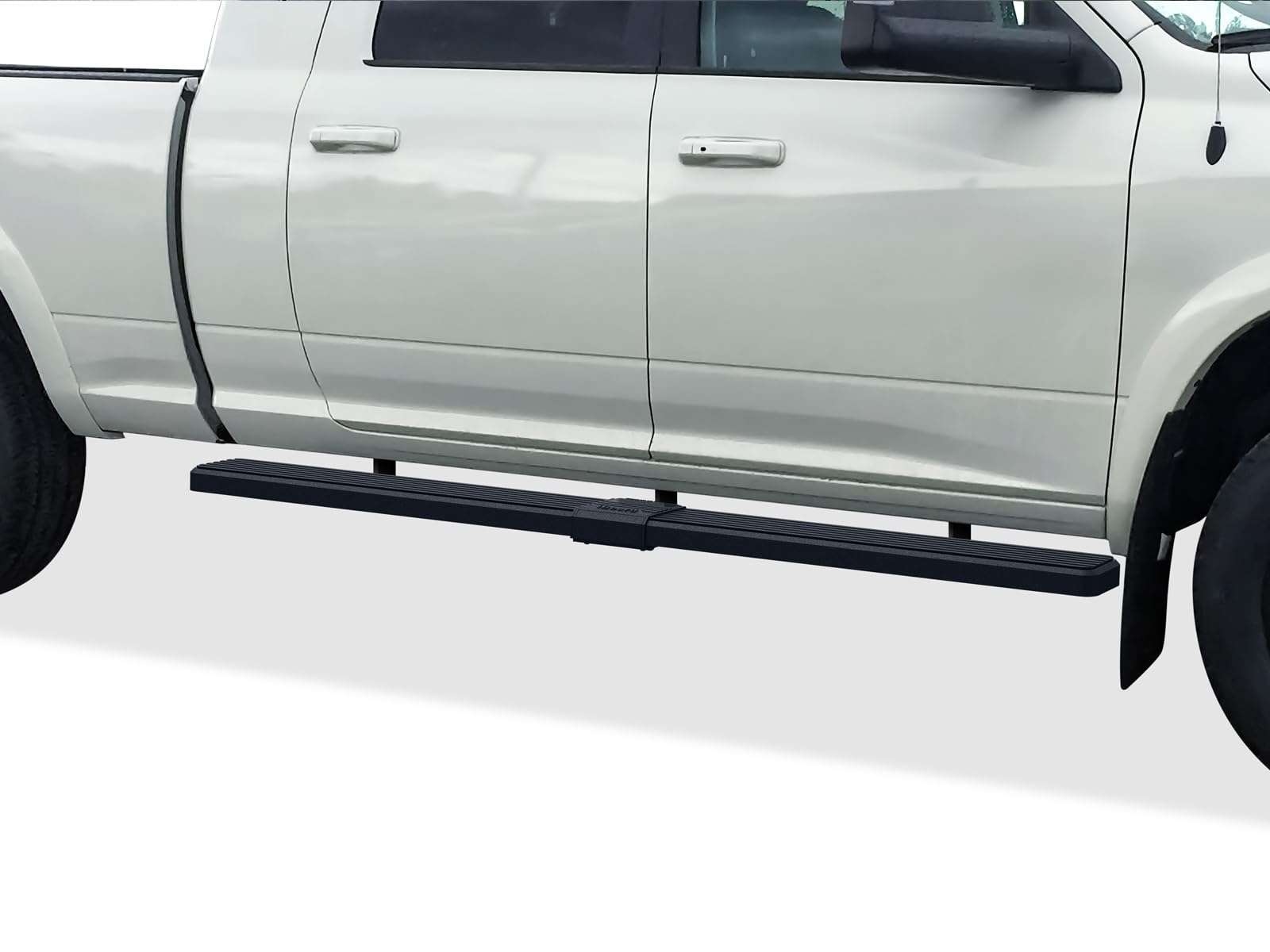 APS (Black 5 inches) Stainless Steel Running Boards Nerf Bars Side Steps Compatible with Dodge Ram 1500 2006-2008 Mega Cab & Ram 2500 3500 2006-2009(