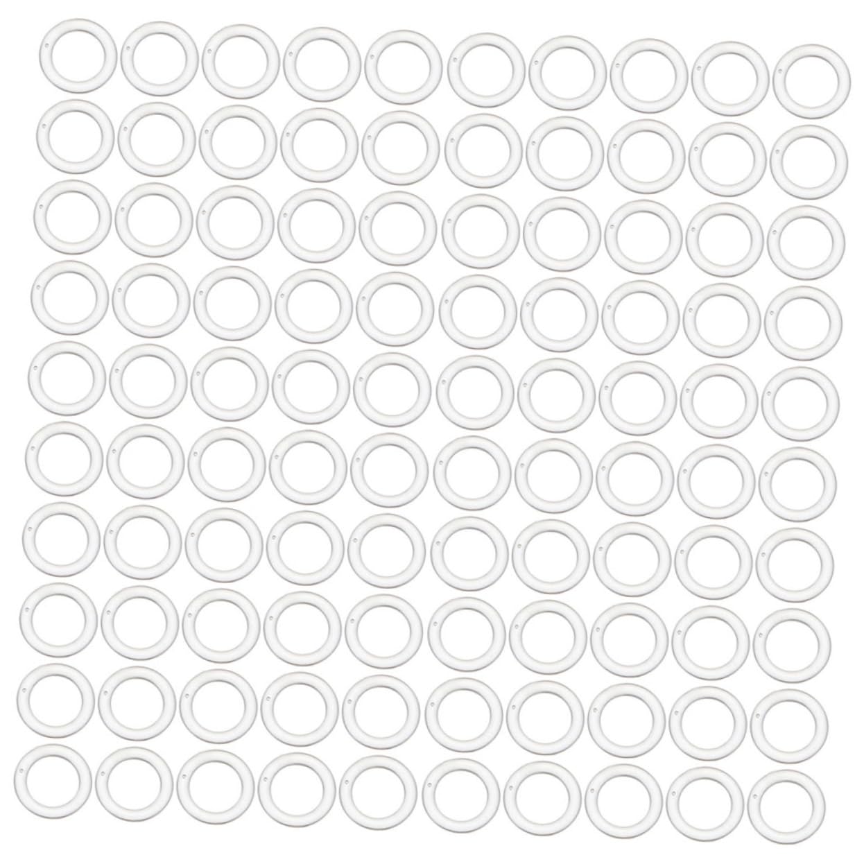 RORPOIR 200pcs Plastic Curtain for Window Drapes Smooth Sliding Roman Curtain Buckles Compatible Rods for Home Office Decor