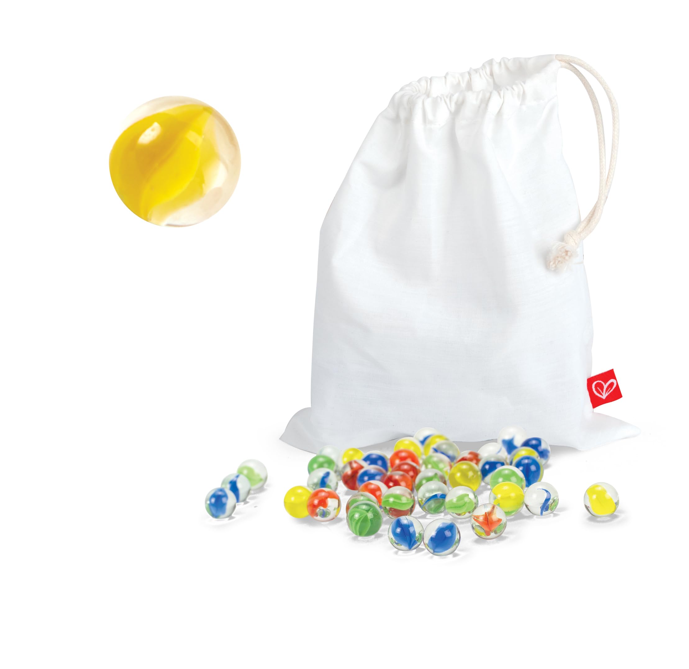 Quadrilla Wooden Marble Run Construction Marble Racers Bag Set of 50