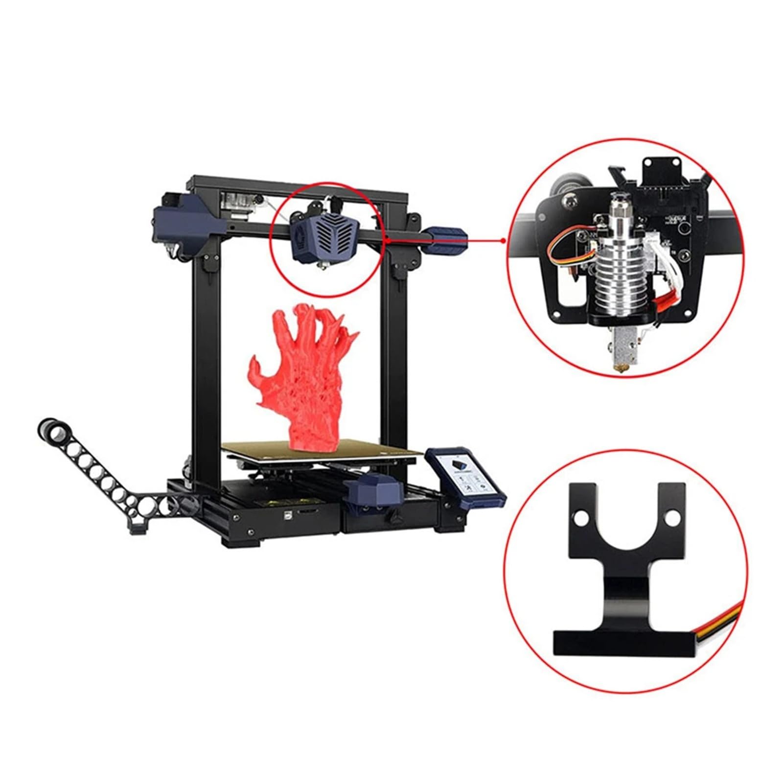 Compatibile con Anycubic, blocco di montaggio hotend for Vyper/Kobra | Parte di ricambio durevole, for Vyper/Kobra 3, durevole e stabile