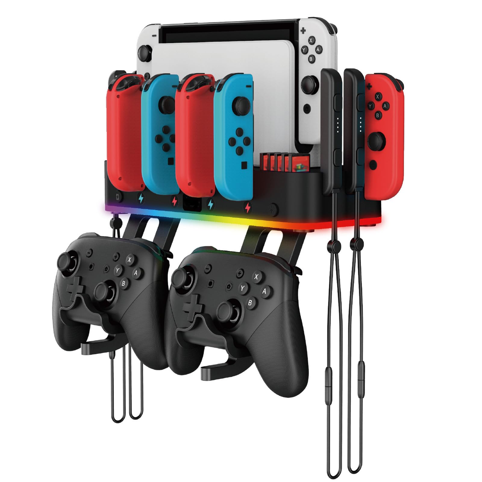 Supporto da parete per console o controller di gioco, stazione di ricarica, scheda di memoria
