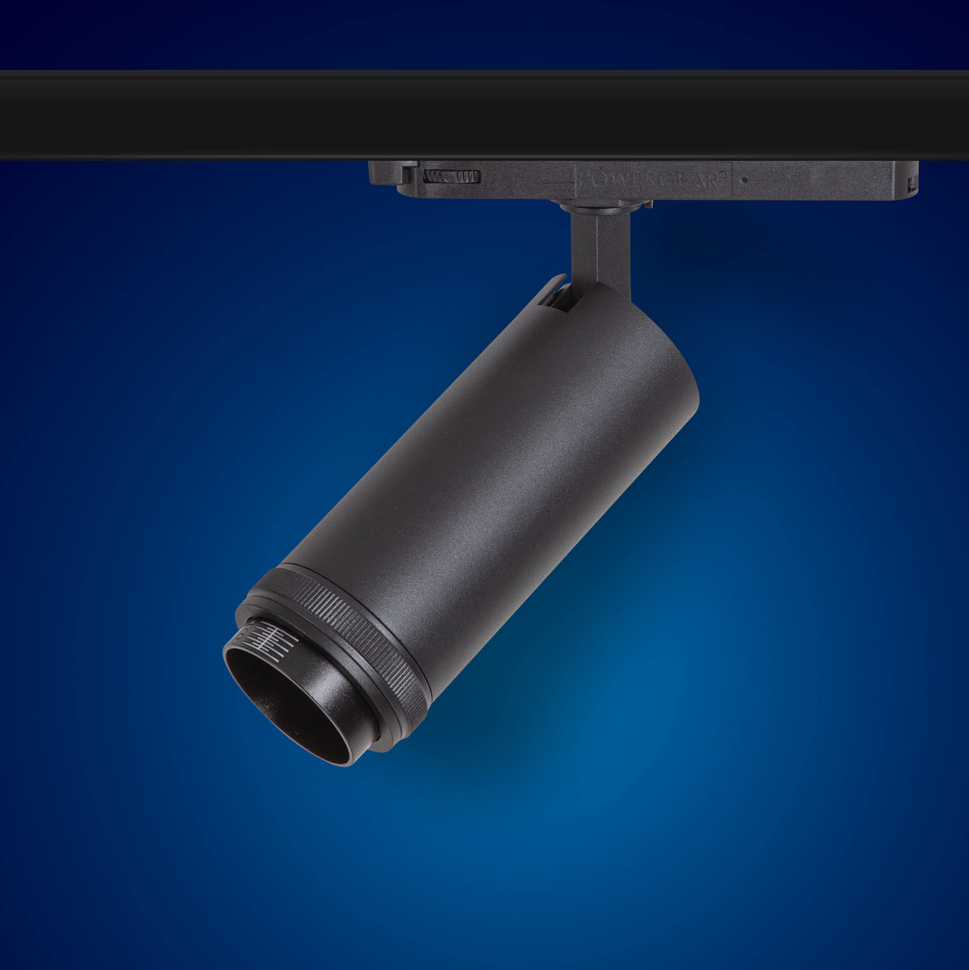 Mextronic 3-Phasen-LED-Panel für Stromschienen LED 3 Phasen Strahl ZOM (B) 20W Warmweiss für Schienensystem