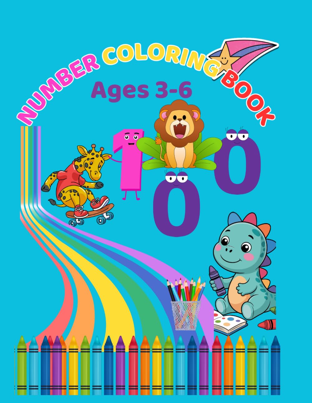 NUMBER COLORING BOOK: LEARNING NUMBERS THROUGH FUN COLORING