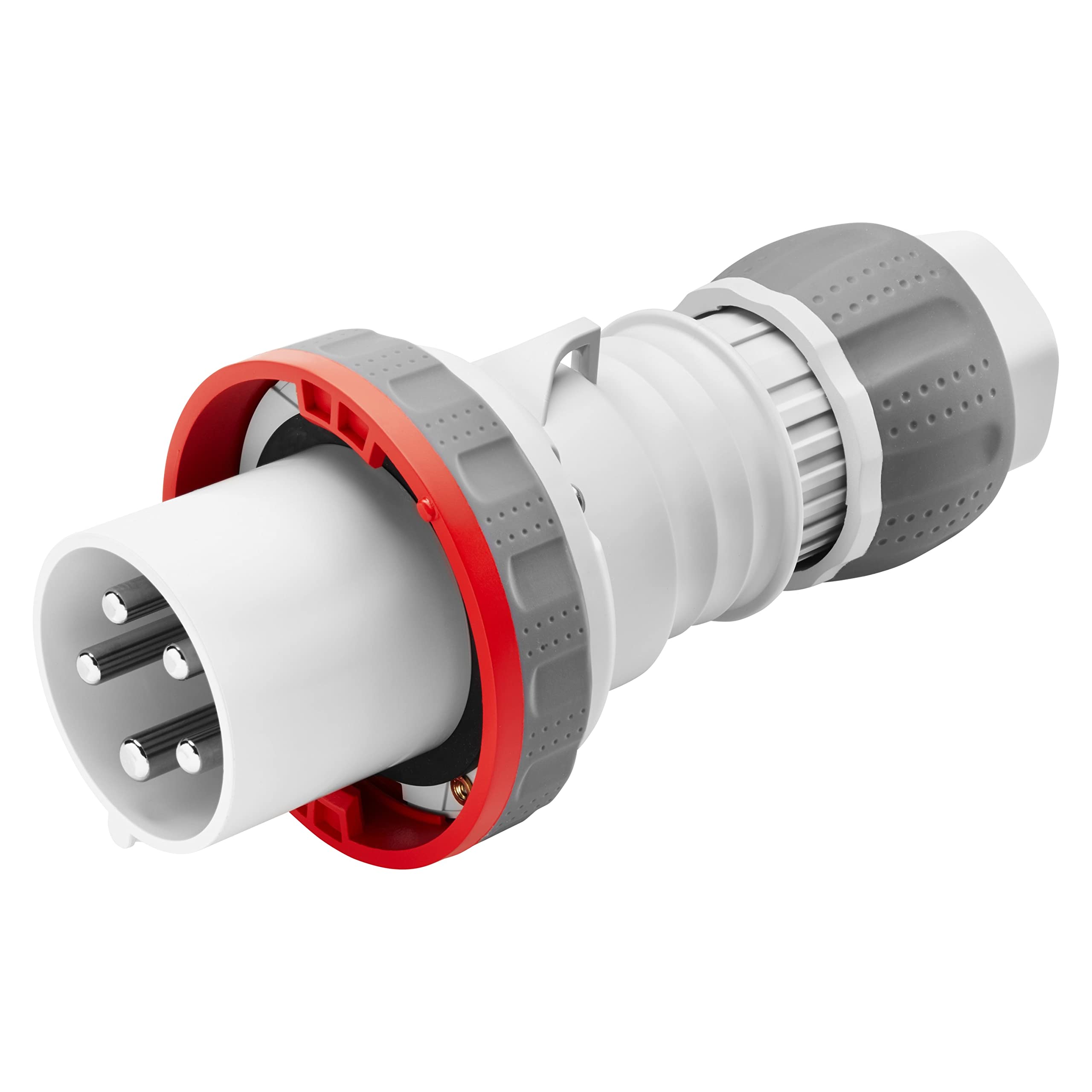Spina Mobile Dritta HP IP69 3P+N+T 125A 346-415V Rossa 6H Cablaggio A Mantello