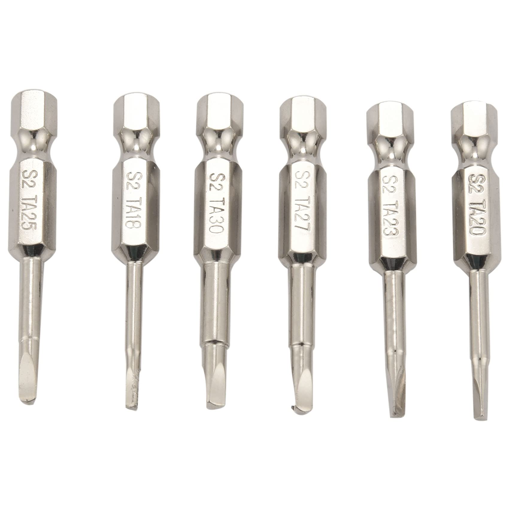6Pcs S2 Steel Triangular Screw Bits Magnetic Screwdriver Bit Anti Triangle Screw 1.8/2/2.3/2.5/2.7/3 Mm Dropshipping