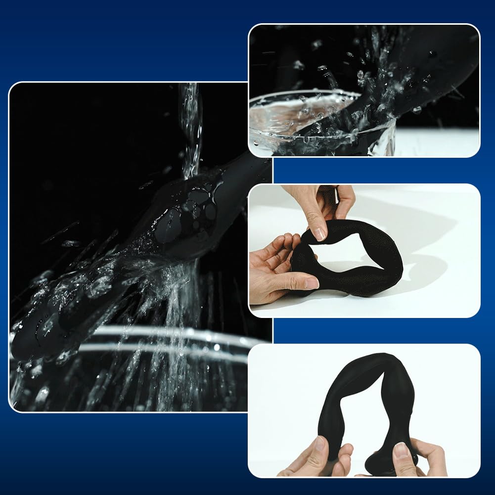 SXOVO Vibratore, Palline Anali Elettriche Vibranti con Funzione di Riscaldamento, Vibratore Anale con 10 Modalità di Vibrazione e 5 Intensità di Shock Elettrico, Sexytoysys per Donna Uomo Coppia