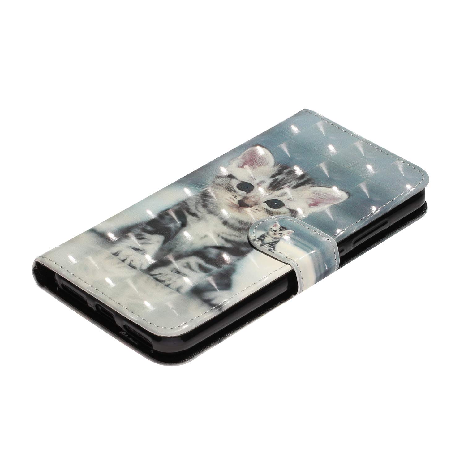 ebestStar - Cover per Xiaomi Redmi Note 8 (2019, 2021), Custodia Libro Protezione Portafoglio, Pelle PU Porta Carte, Nero/Rosso