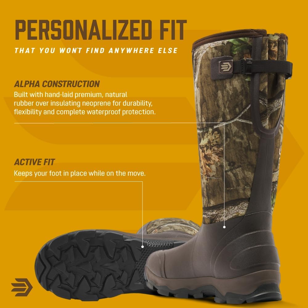 LaCrosse Alpha Lite II CW Men's Waterproof Hunting Boots - Insulated Footwear for Men - Durable & Lightweight - Neoprene Gusset - Thick Cushioning EVA Midsole - Image 5