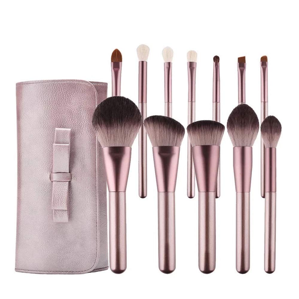 Juego de 12 brochas de Maquillaje, Juego de brochas de Maquillaje sintético Profesional avanzado, Juego de brochas para Base líquida, Rubor, Polvos, Corrector, Sombra de(2)