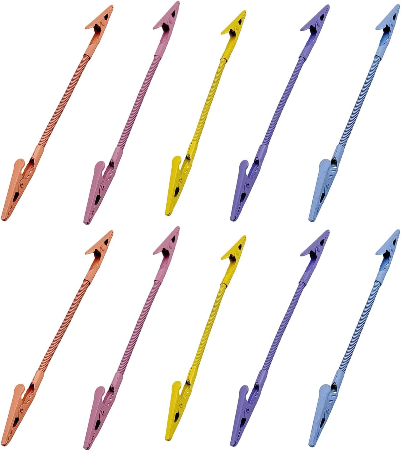 10Pcs Heavy Duty Double Ended Metal Clips 360 Rotating Document Photo Holders for School Office Supplies Metal Photo Display Clips