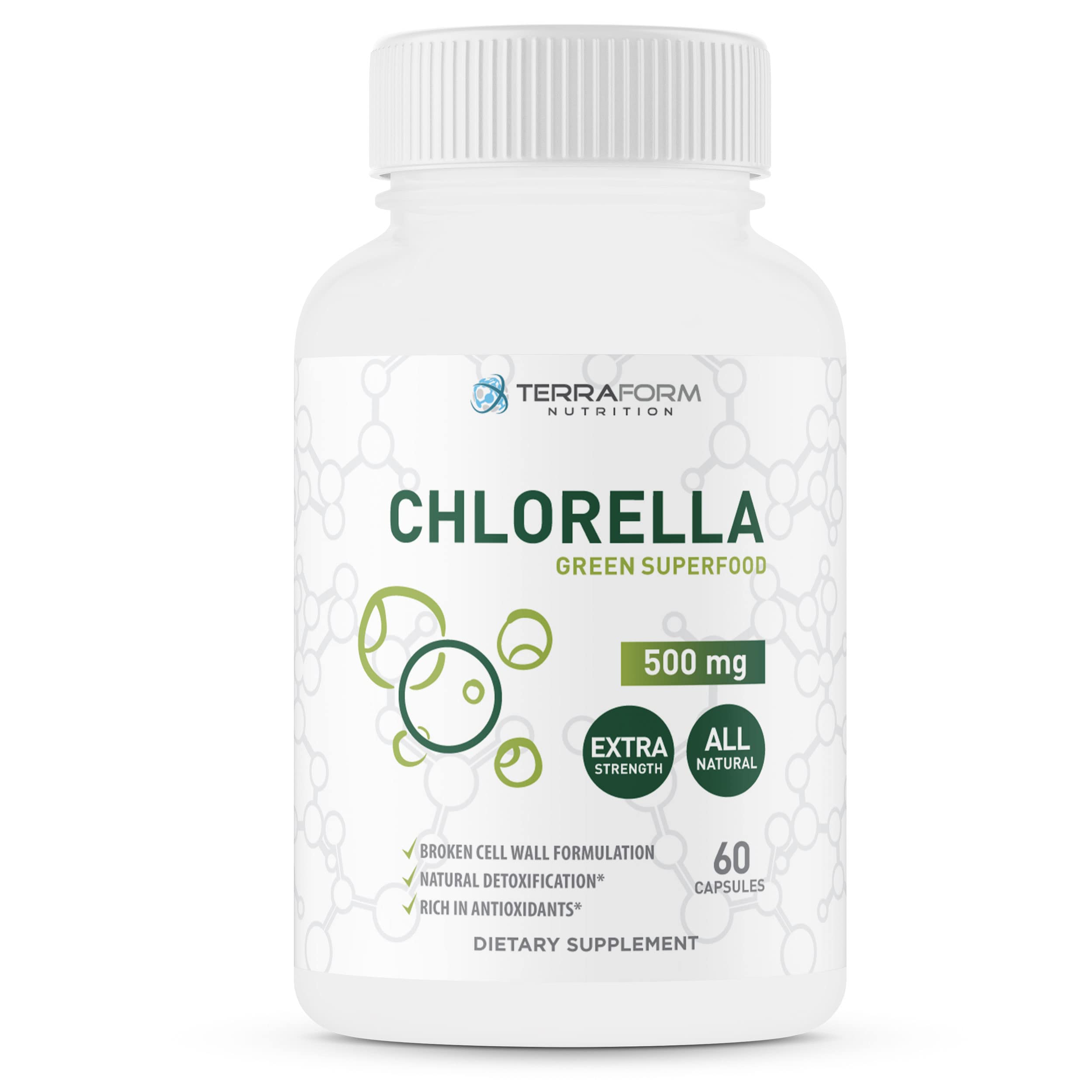 Buy Pure Chlorella Supplement Green Superfood 1000mg Daily, High