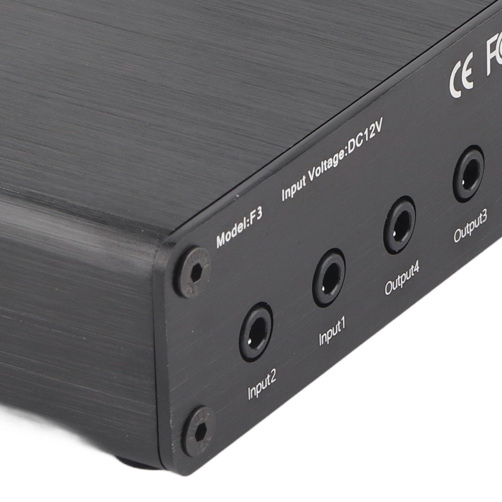 Selektor Głośników Stereo 2 na 4 Wyjścia z regulacją Głośności, Przełącznik Audio RCA, Zbalansowany Konwerter Audio, Skrzynka Rozdzielcza Selektora Audio dla (wtyczka UE)