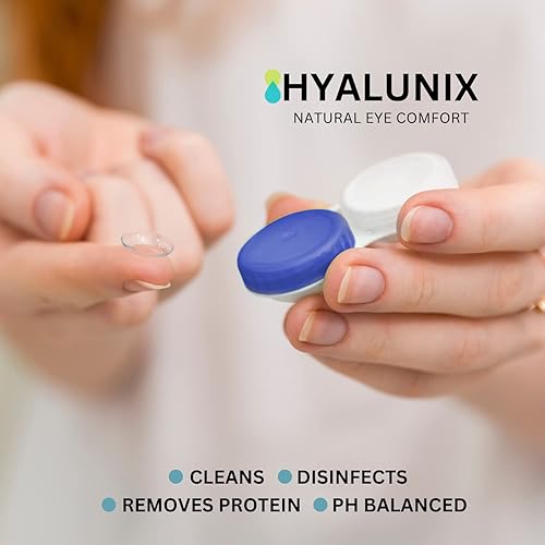 Miniatura 3 de Hyalunix paquete de 2 12 onzas líquidas  HA mejorado para una humedad más larga  Solución de contacto multiusos para lentes de contacto  Inspirado