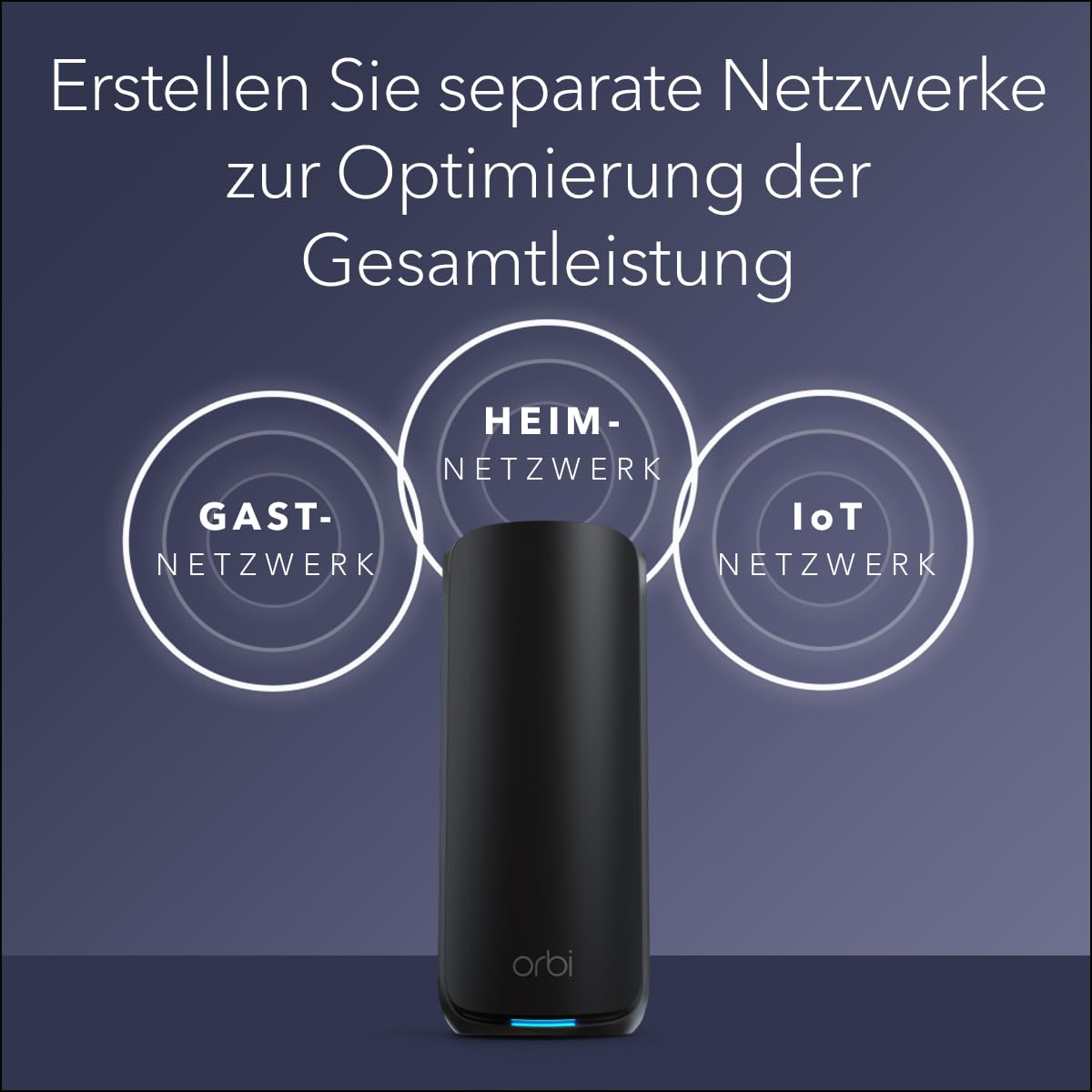 NETGEAR Orbi Serie 870 | Mesh WiFi-7 System | RBE873B | Mesh WiFi 7 Router und 2 Satelliten | Bis zu 21 Gbit/s | Abdeckung 600 m² | 150 Geräte | 10-GB-Internetport | Tri-Band BE21000 | 3 Pack Schwarz