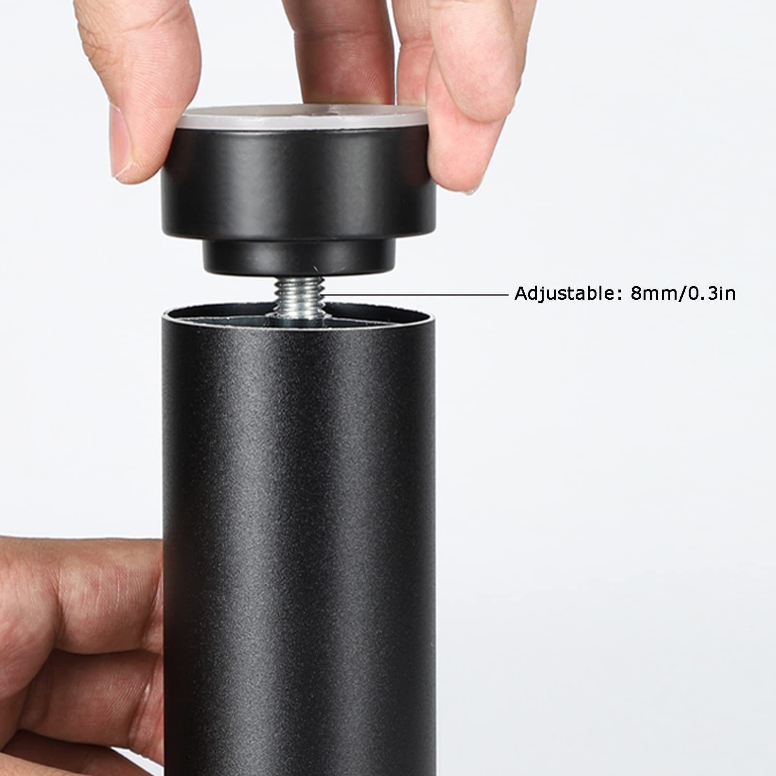 Confezione da 4 Gambe per Mobili in Lega di Alluminio,Gambe da Tavolo in Metallo,Gambe per Divani,Capacità di Carico:300 Kg,Filettatura M10 (Metrica 10 Mm) (40cm/15.7in,Silver)