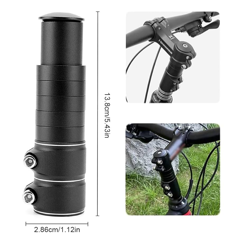 Bike Stem Riser, Handlebar Riser Extender Mount Head Up Adapter For