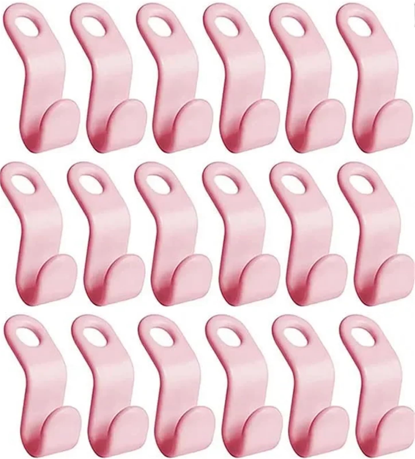 Hangers for Clothes Space Savers 200pcs Mini Hanger for Wardrobe Connector Hangers Save Space(Pink)