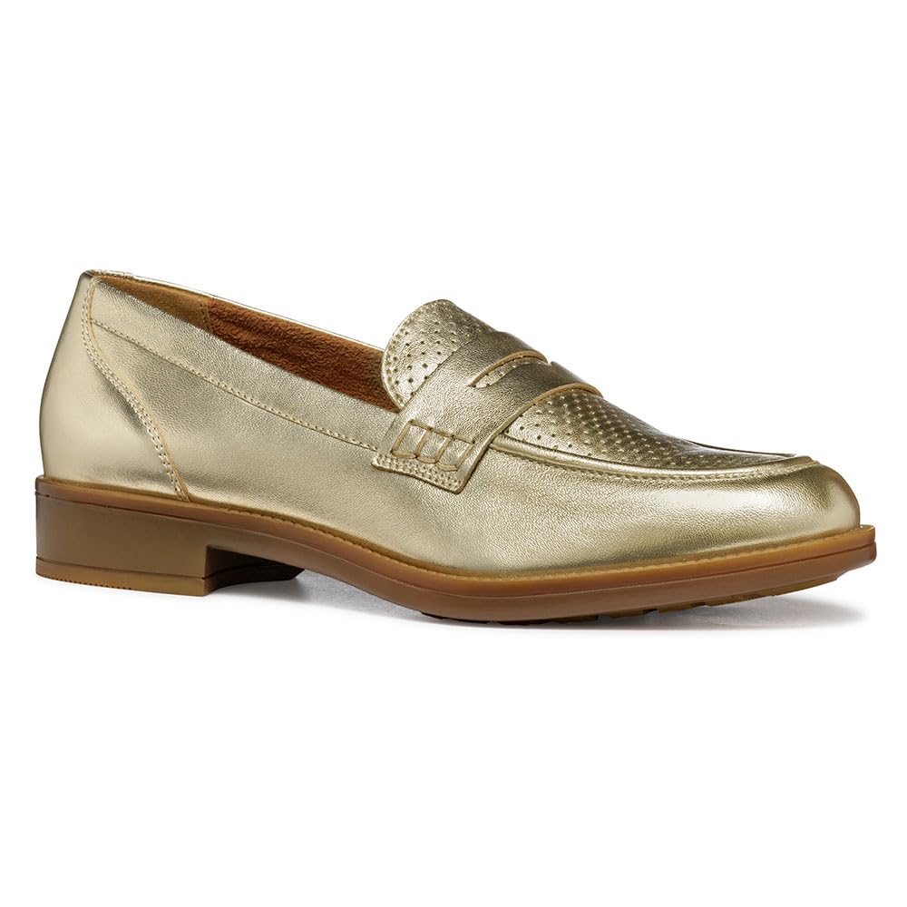 Geox D Jaylon 2 A, Women’s Loafer, Lt Gold,