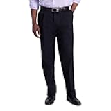 Men's Iron Free Premium Khaki Classic Fit Pleat Front Expandable Waist Casual Pant (Regular and Big & Tall Sizes)