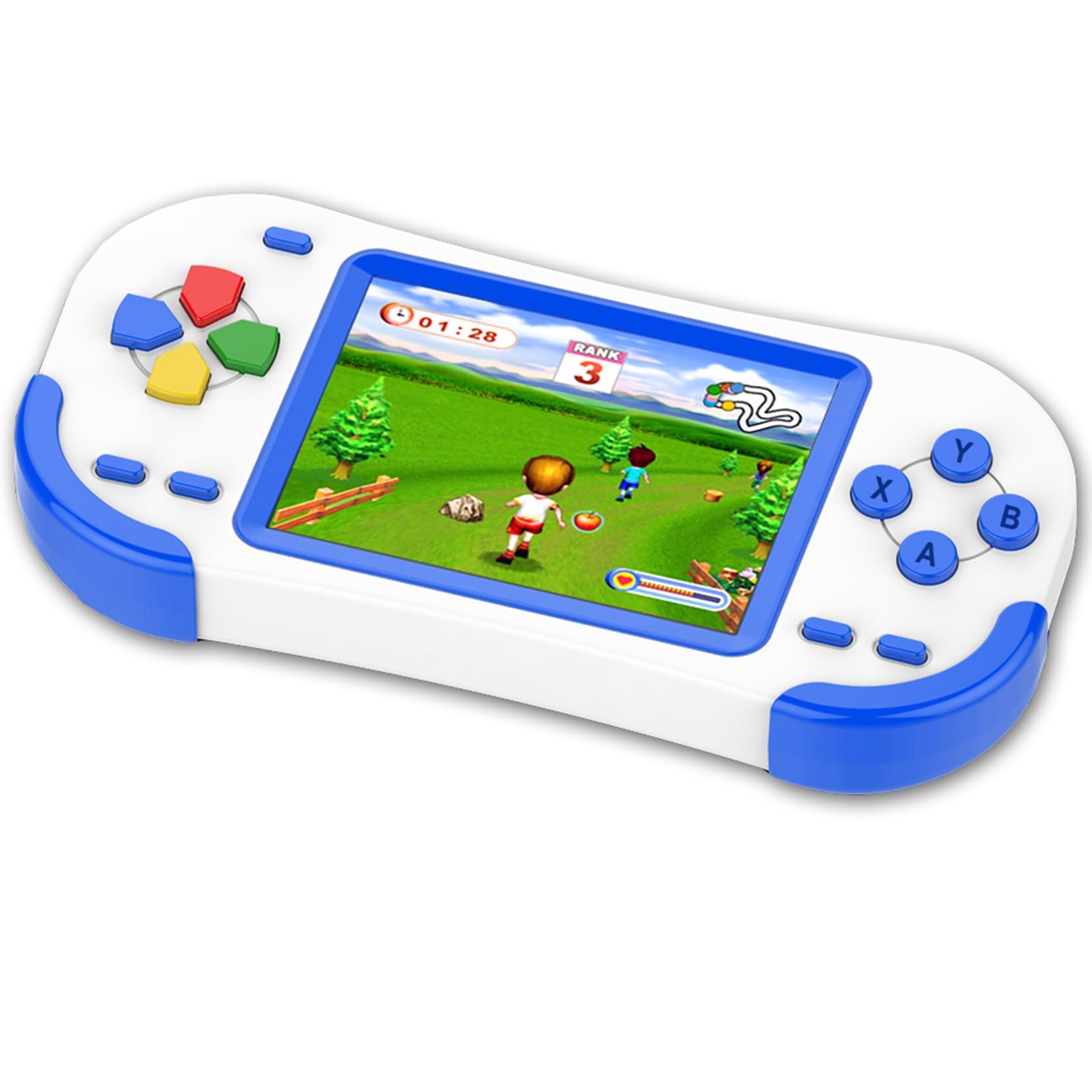 Azonee Kids Handheld Game Portable Video Game Player, Large Screen  Preloaded 218 Classic Retro Video Games Seniors Rechargeable Electronic Game