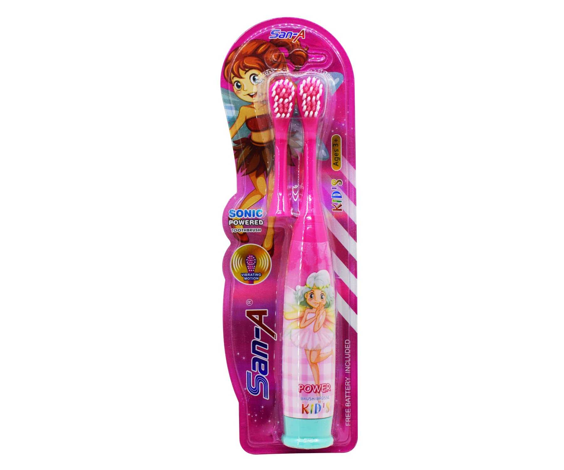 Kidizkart Pink Color Kids Girls Cartoon Printed Extra Soft Electric Battery Powered Toothbrush for Boy Kids (1Pcs) (B0BQQPDCD3) Amazon Price History, Amazon Price Tracker