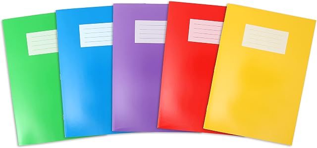 Oxford Exercise Books, A4 Notebooks, Pack of 5, 80 Pages