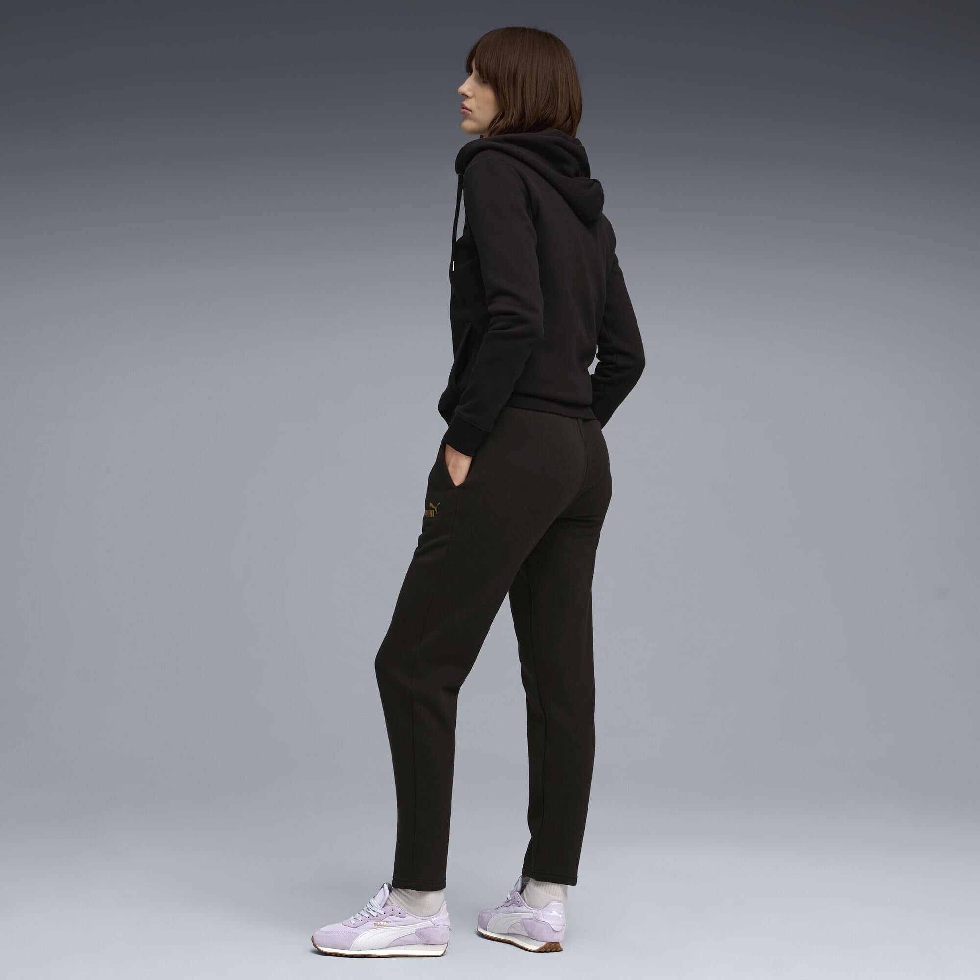 PUMA Metallic Hooded Sweat Suit Fl Op Trajes de punto Mujer (Pack de 1)