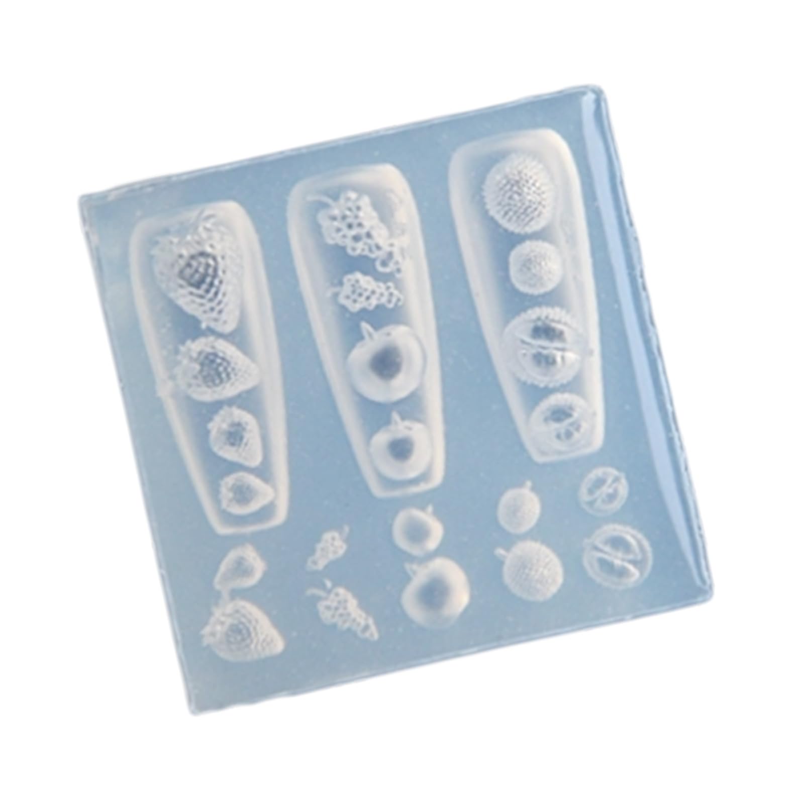 NEWFT Nails Art Silicone Mold Food Theme Manicure Training Tool Professional Manicure Supplies Perfect for Various Occasion
