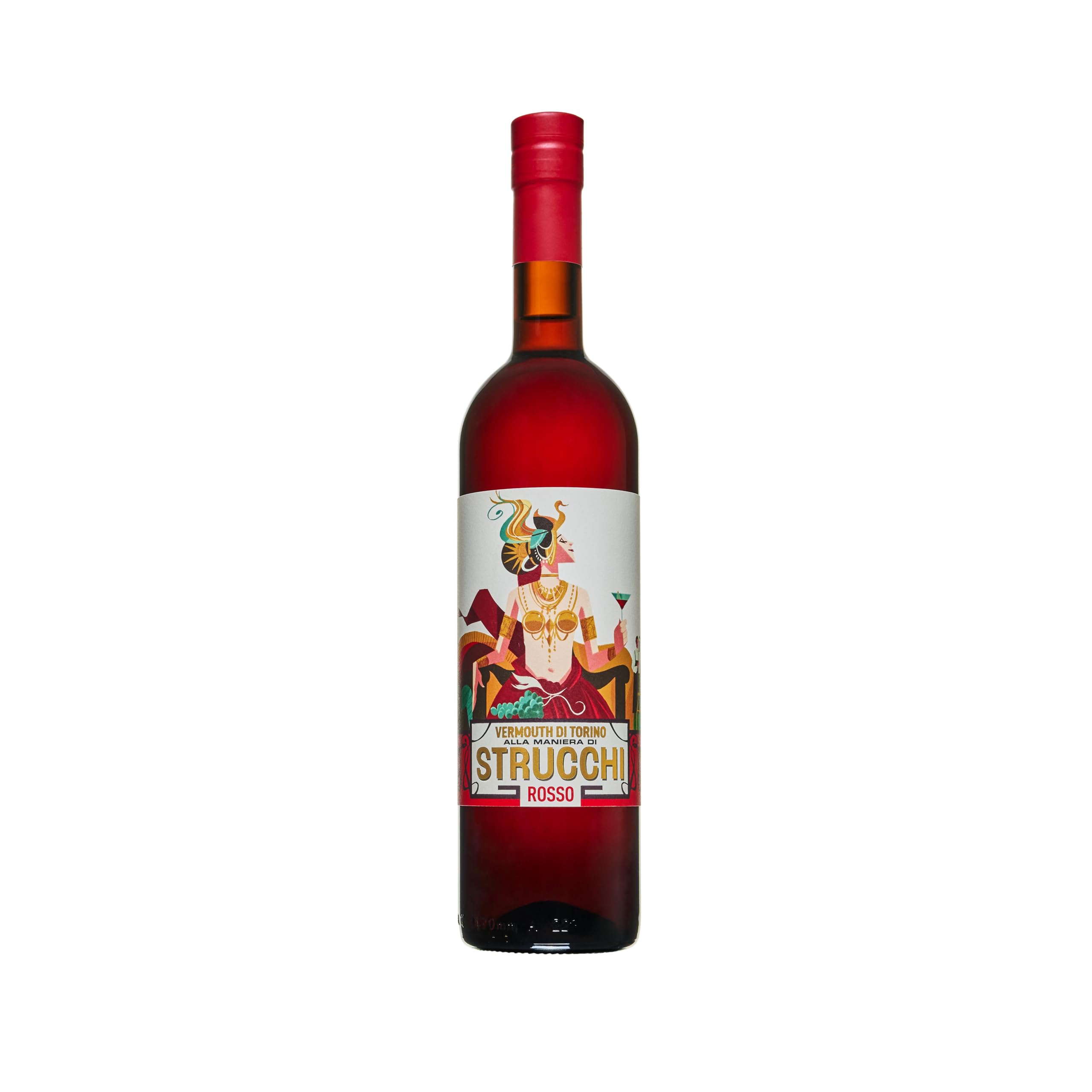 Strucchi Vermouth Rosso | Aromatisierter Wein | 16% vol. | 750 ml | Piemontesische Tradition seit 1907