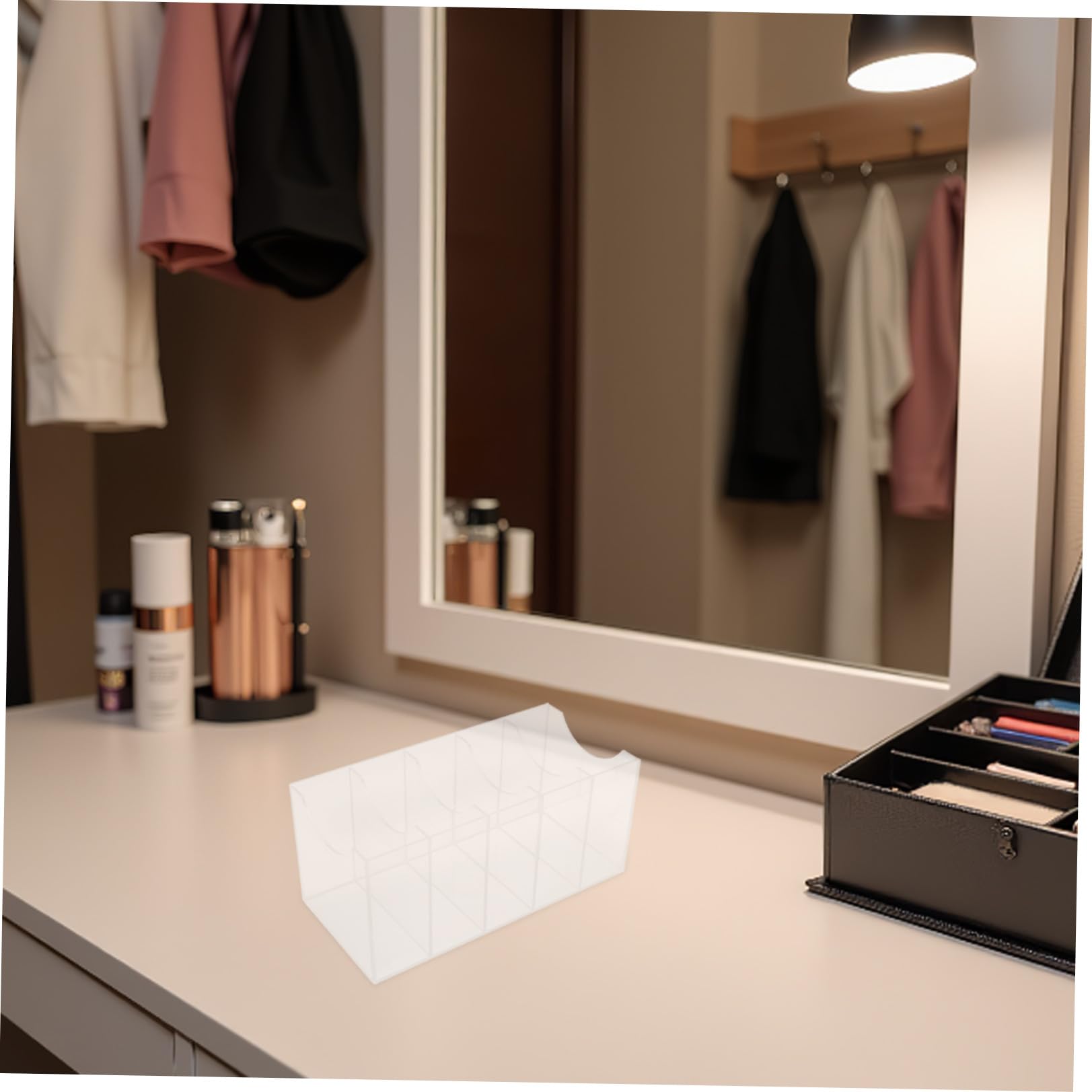 DOITOOL 2 Pezzi Organizer Cintura in Acrilico 5 Scomparti per Armadio