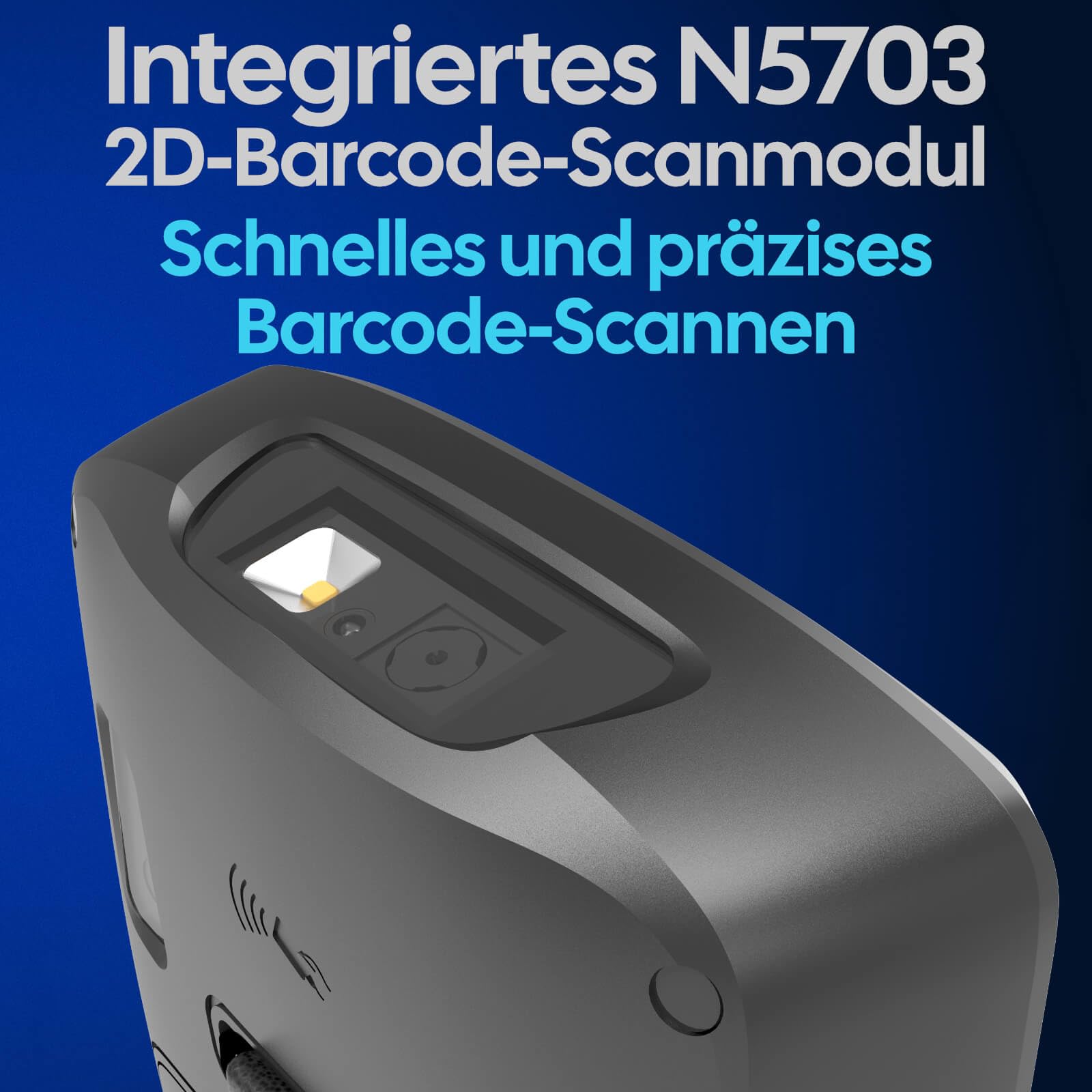 Rayoungtek Mobiler Android 12 Barcode Scanner mit 1D/2D/QR-Engine, NFC, 4G & WLAN | Robustes Datenerfassungsgerät für Lager, Inventur, WMS