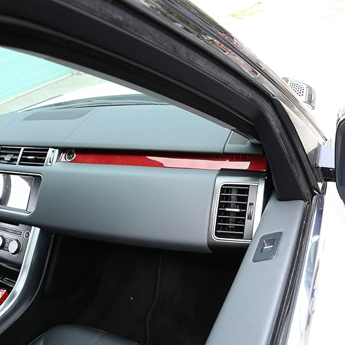 YIWANG Cubierta de panel de decoración de consola central de fibra de carbono 100% real, 3 piezas para Land Rover Range Rover Sport 2014-2020, disponible en Yaxa Venezuela