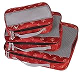 American Flyer Fleur De Lis Packing Cubes - 3-Piece Set