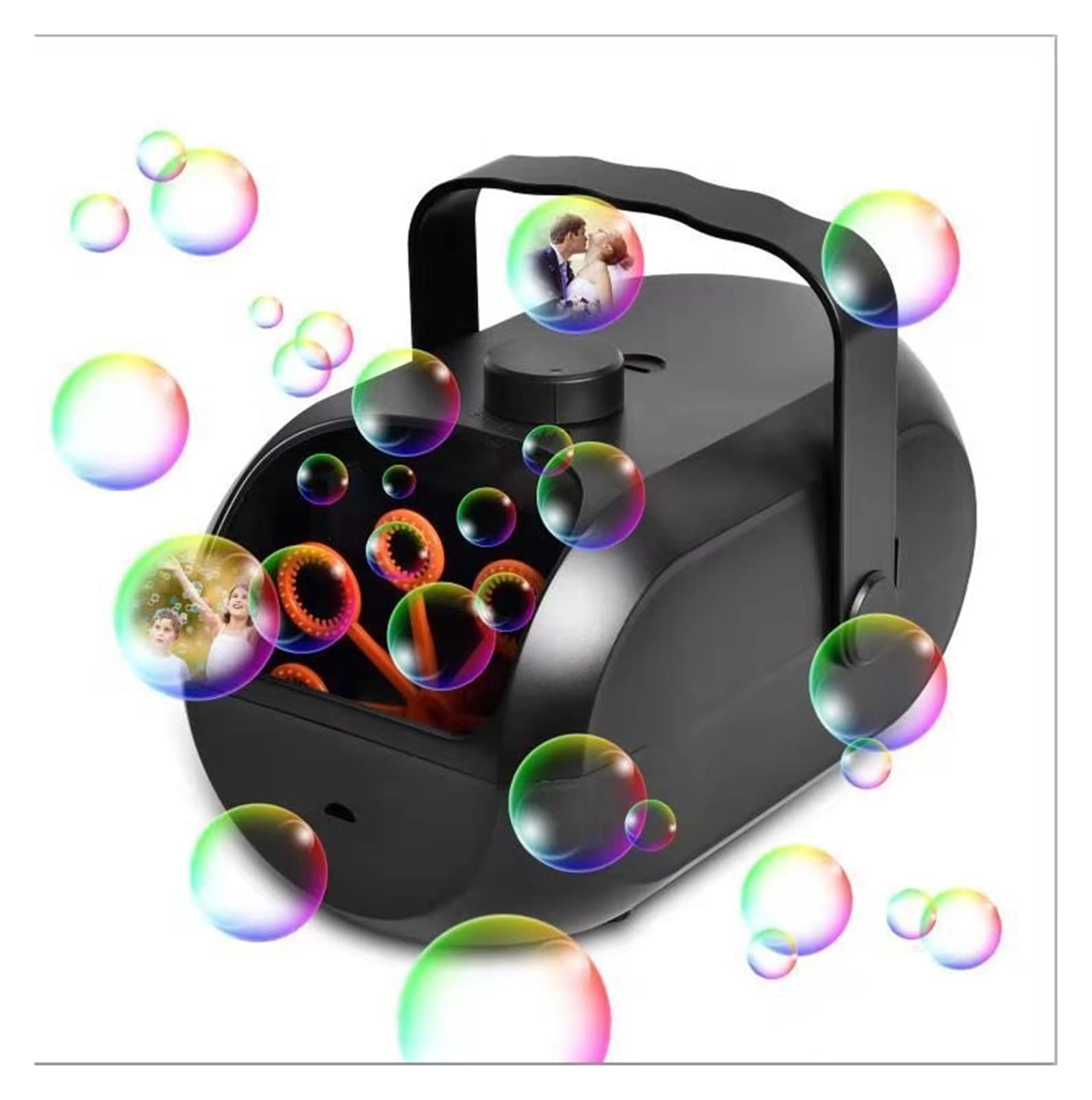 Seifenblasenmaschine Tragbare automatische Bubble Maker-Bubble-Blasende-Bubble-Bubble-Maschine for Hochzeitsbühnen- und Kinderblasenspielzeug Blasen für Hochzeiten