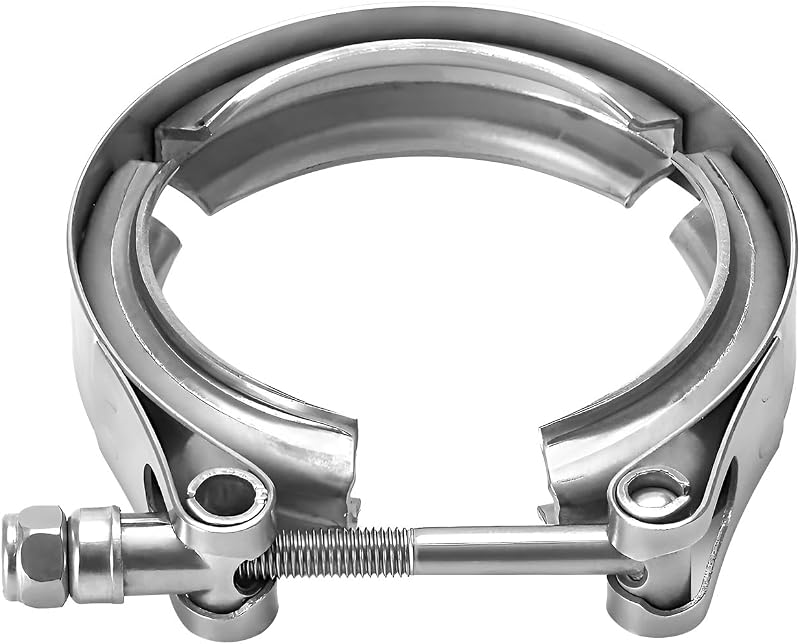 Abraçadeira V-Band de 2,5" para escapamento em aço inoxidável Rdxcv – 1 unidade