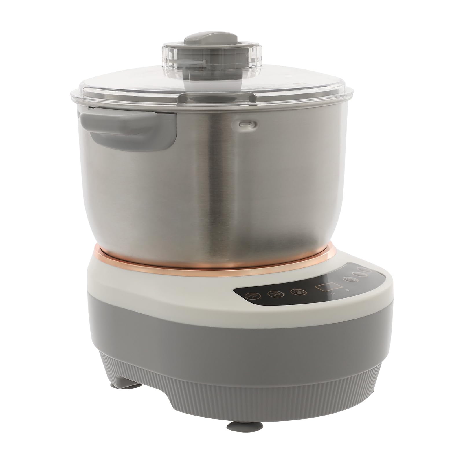 Edelstahl Teigmaschine, 7L Vollautomatische Teigmaschine, 250W Teigknetmaschine mit Gärfunktion, Automatische Knetmaschine für Herstellung von Brot, Kuchen, Kekse, Nudeln
