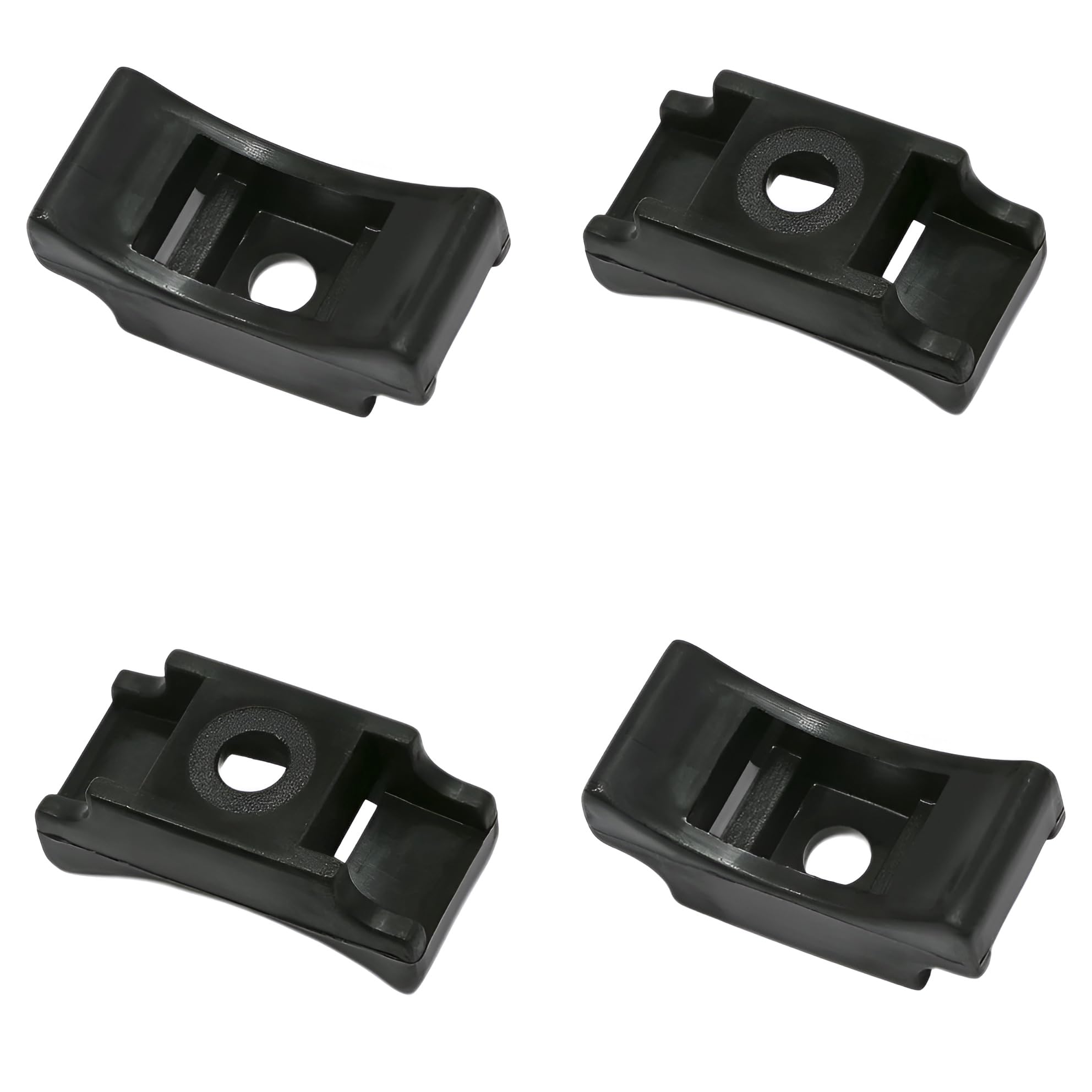 TERF® 20 Pcs Black Screw Mount Cable Tie Bases, Cable Ties up to 13mm Wide, 6mm (M6) Screw Hole