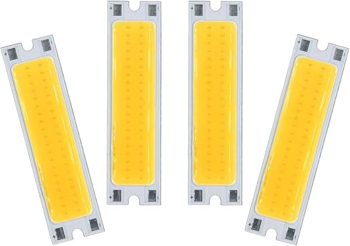 4pcs 300mA COB LED Light Chips Light with Light-Emitting LEDs Diodes 10W DC30-32V 1200LM Suitable Compatible with Wall Lamp Floodlight Spotl Color 3000K, Size 10W DC30-32V