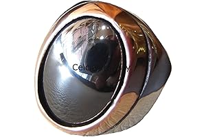 Hematite Genuine Gemstone Oval Ring, Natural 925 Sterling Silver Handmade Mens Jewelry, Cool Statement Ring