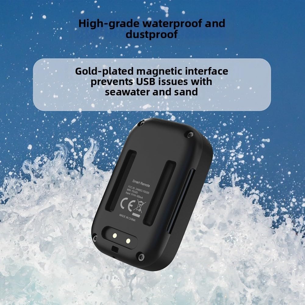 Oniissy Mando a distancia inalámbrico para Go Pro 13 12 11 10 9 MAX 2, funda impermeable de ABS para cámara BT de 6 x 4 x 2 cm, diseño para cámara de acción deportiva, accesorios color negro