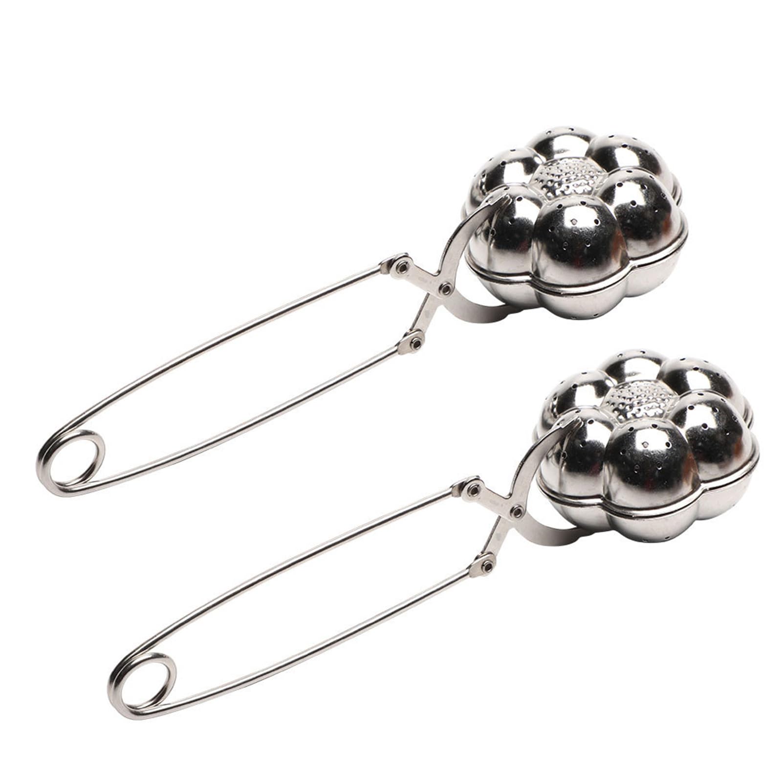 Elnwnnkc 2Pcs Rustproof 304 Steel Teas Filter Pumpkin Styles Infuser for Home Travel Dishwasher Safe Strainer Pumpkin Teas Filter with Fine Meshes