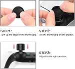 DLseego Thumb Grips Designed for Nintendo Switch 2 (2025), Soft Silicone Joycon Analog Controller Protective Anti-Slip Cover 8 PCS Button Joy Con Joystick Caps Covers - Black