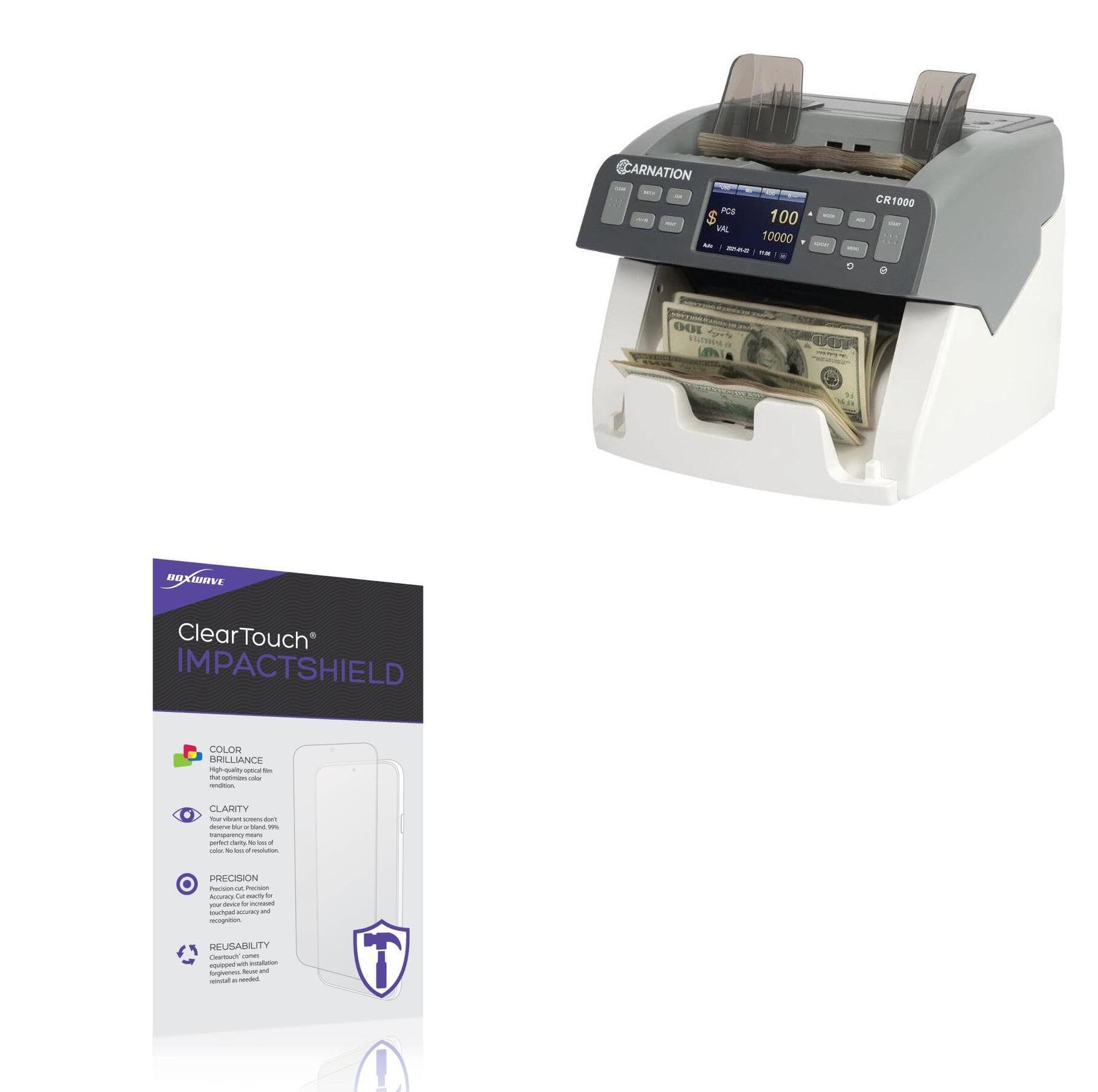 BoxWave Screen Protector Compatible with Carnation CR1000 - ClearTouch ImpactShield (2-Pack), Impenetrable Screen Protector Flexible Film