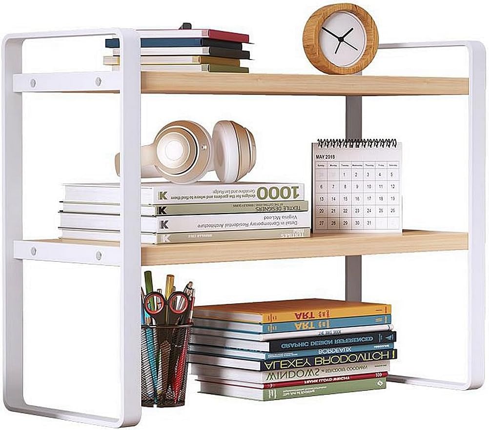 Wooden Bookcase, Office Bookcase, Book Organiser, File Organiser, Desktop Organiser, Office Organiser, Desk Storage Shelf